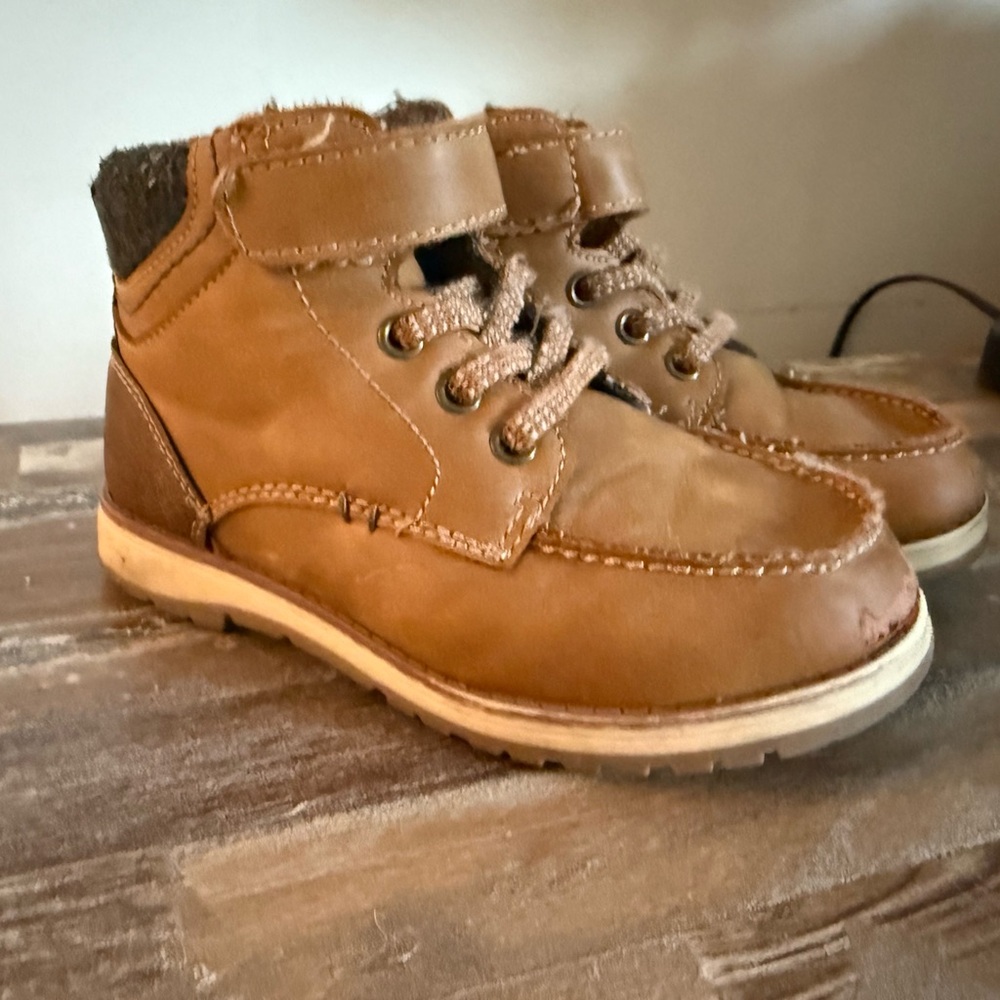 Crown Vintage Brown Kids Boots sz11T